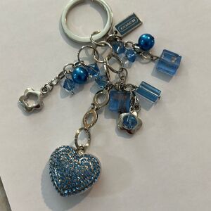 COACH Vintage Blue Keychain